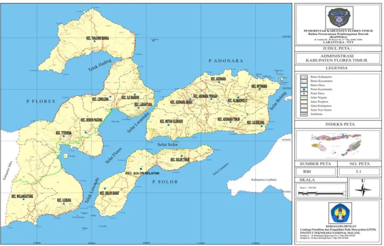 Tabel 2.2  Topografi Kabupaten Flores Timur 