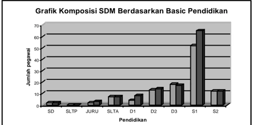 Grafik Komposisi SDM Berdasarkan Basic Pendidikan