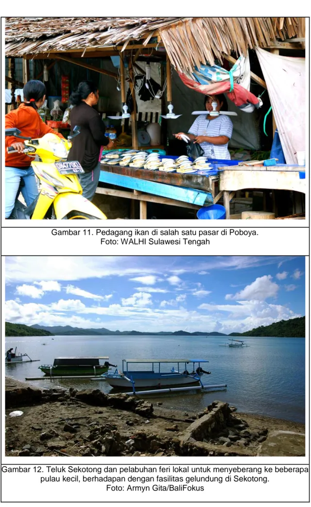 Gambar 11. Pedagang ikan di salah satu pasar di Poboya.  
