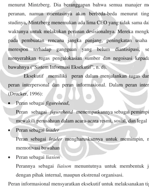 Gambar 2.1 Struktur Eksekutif 