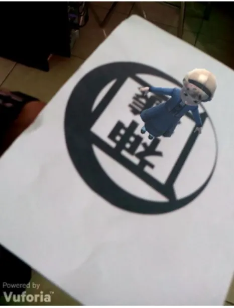Gambar 3: Contoh Augmented Reality