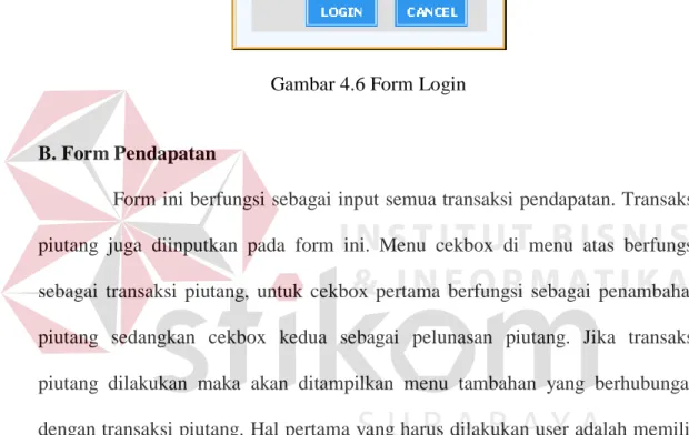 Gambar 4.6 Form Login 