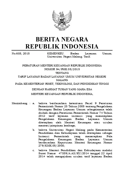 2 Layanan Umum Universitas Negeri Malang Kementerian Pendidikan Dan