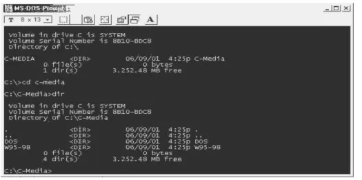 Gambar 1 Tampilan MS-DOS