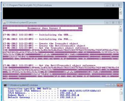 Gambar 7. Output Pengujian Komputer Server 2  Aplikasi  JSP  merupakan  penyedia  layanan 