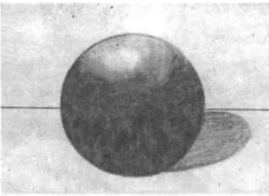 Gambar 1.25. Bola yang diterpa cahaya (Sumber: Atisah S.)