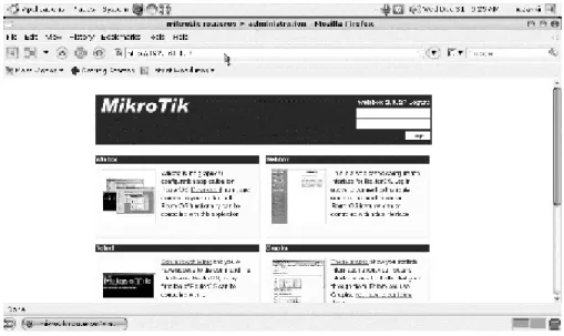 Gambar 2.5 Remote MikroTik melalui Browser 