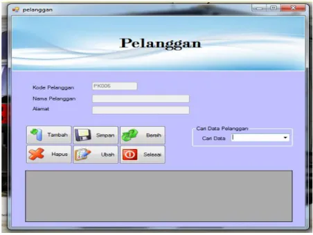 Gambar 3.10 Tampilan Form Input Data Kasir 