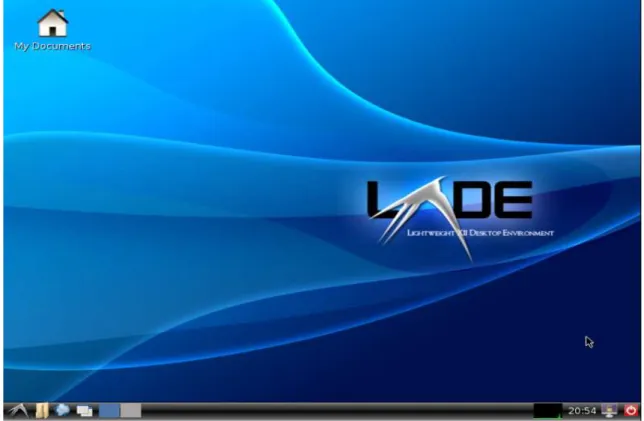 Gambar 3.4  Desktop lxde