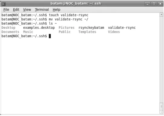 Gambar 4.14 Membuat file validate-rsync  