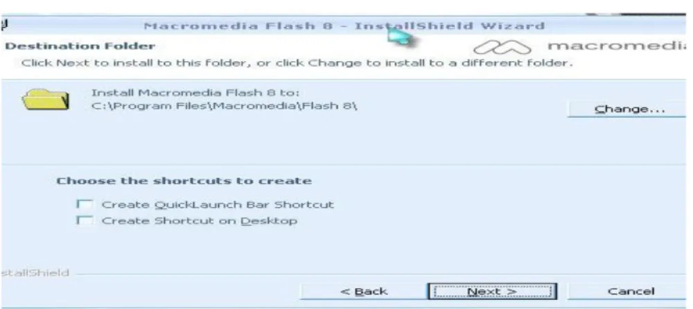 Gambar 3.19 : Installation Macromedia Flash Player 