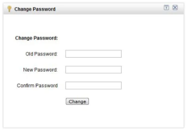 Gambar 10 Tampilan implementasi Widget Change Password 