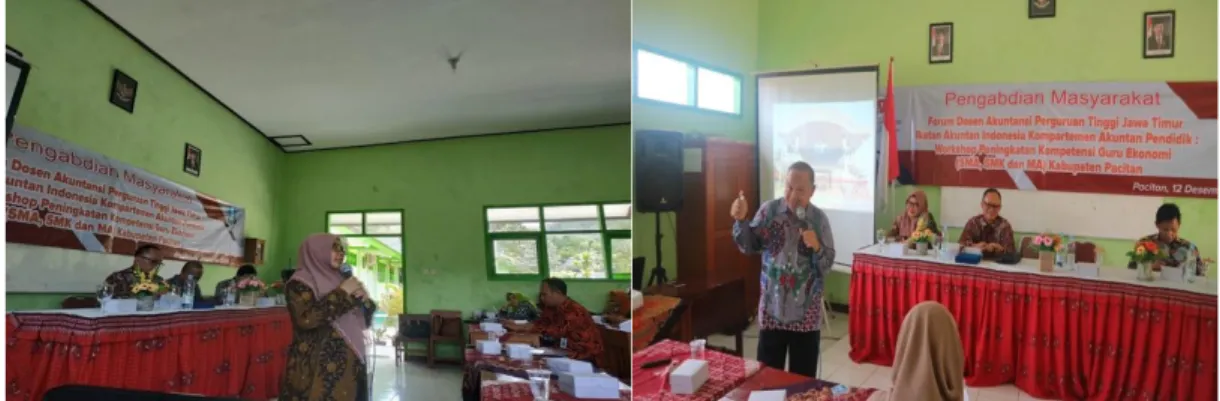 Gambar 1 Nara Sumber Workshop Peningkatan Kompetensi Guru konomi  Sumber : Dokumentasi IAI 