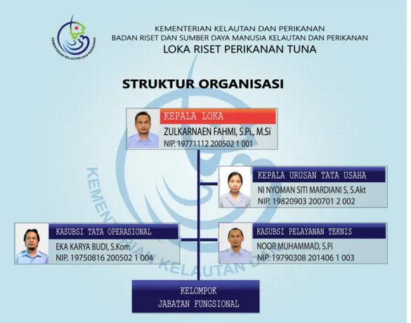 Gambar 1. Struktur Organisasi Loka Riset Perikanan Tuna 