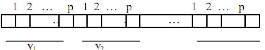 Gambar 2.2. Struktur Kromosom untuk Encoding V 