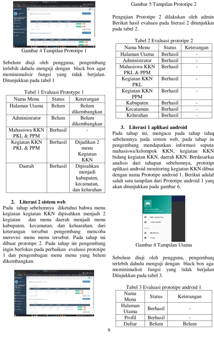 Gambar 5 Tampilan Prototipe 2 