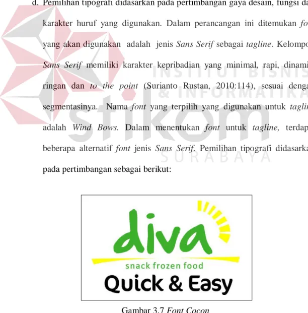 Gambar 3.7 Font Cocon 