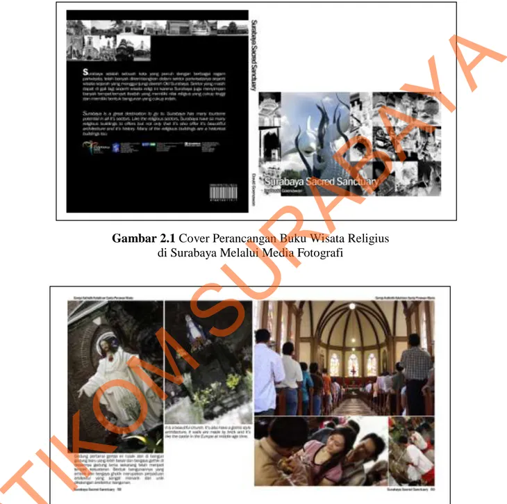 Gambar 2.1 Cover Perancangan Buku Wisata Religius   di Surabaya Melalui Media Fotografi 