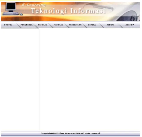 Gambar 5 Desain Web E-Learning Teknologi Informasi 
