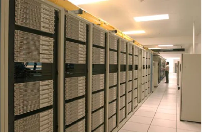 Gambar ilustrasi Ruang Data Center di Gedung Cyber 