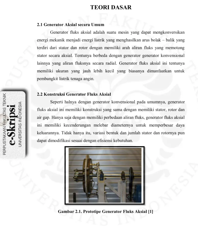 Gambar 2.1. Prototipe Generator Fluks Aksial [1] 