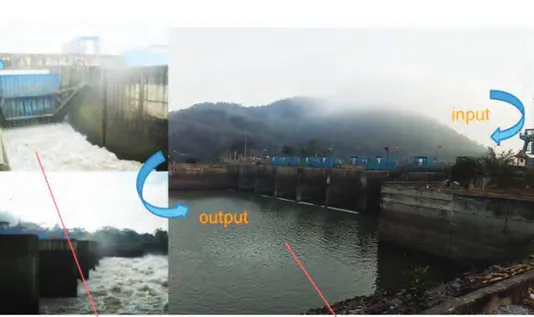 Gambar 2.1 menunjukkan bendung gerak yang merupakan strukrur bendungan  dan  berfungsi  untuk  menaikkan  permukaan  air  di  sungai