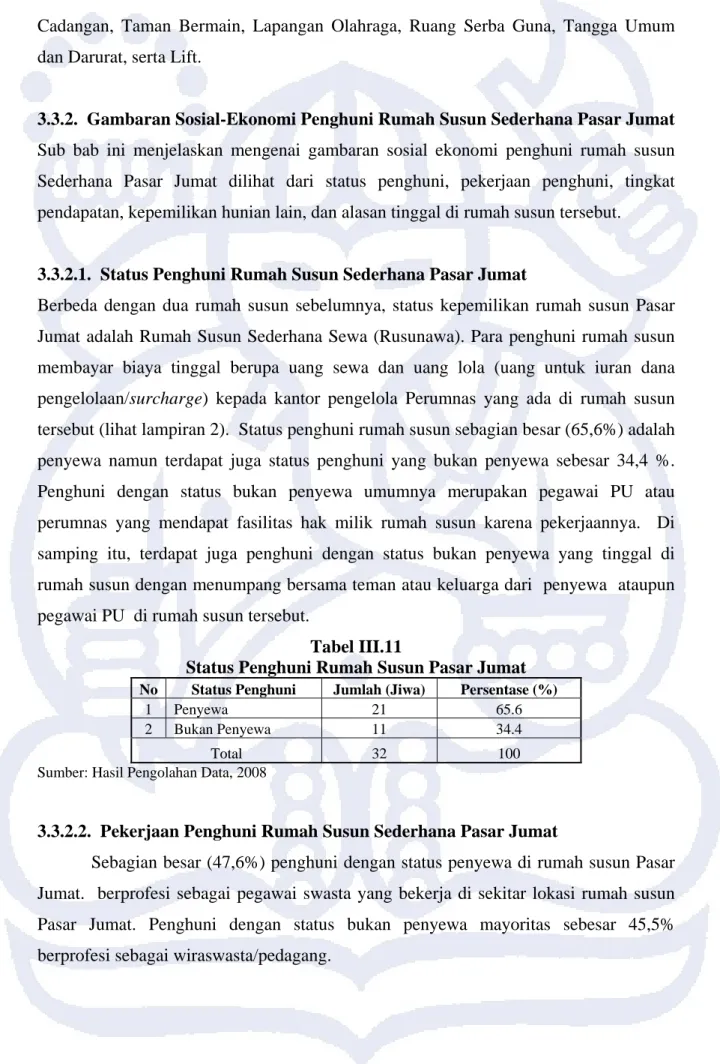 Tabel III.11 