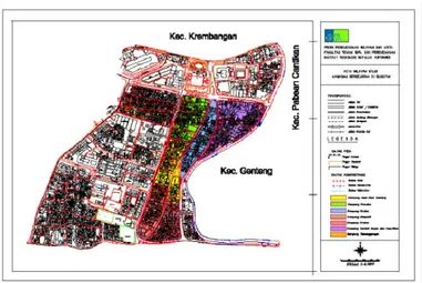 Gambar 1. Peta cluster Kawasan Cagar Budaya di Bubutan 