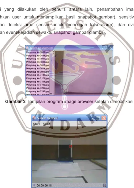 Gambar 2 Tampilan program image browser setelah dimodifikasi 