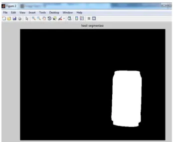 Gambar 3.10 Hasil segmentasi kaleng dari kubus 