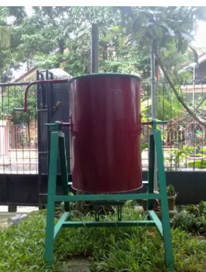 Gambar 8. Drum pembakaran sekam padi