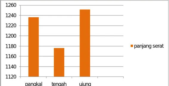 Gambar 3. Grafik Panjang Serat 