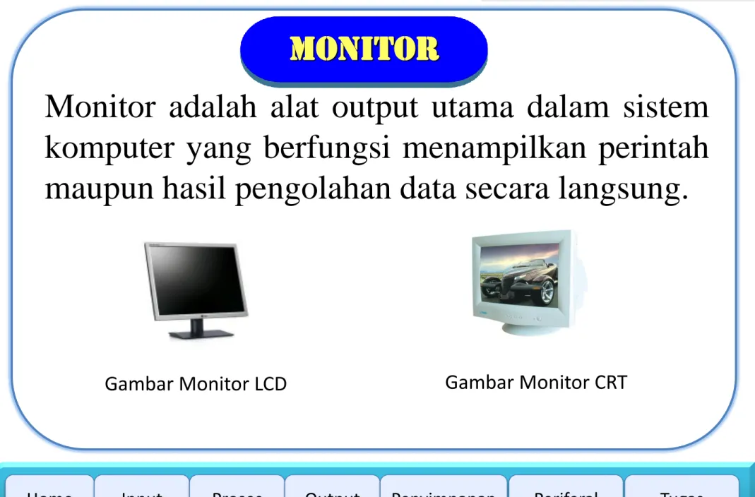 Gambar Monitor LCD Gambar Monitor CRT