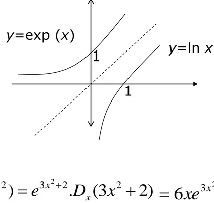 Grafik fungsi eksponen asli 