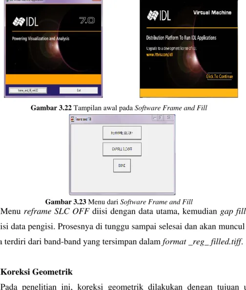 Gambar 3.23 Menu dari Software Frame and Fill 