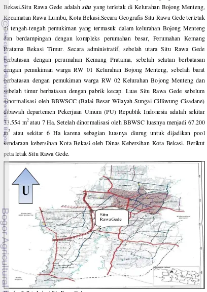 Gambar 2. Peta Lokasi Situ Rawa Gede 