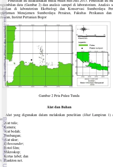 Gambar 2 Peta Pulau Tunda 