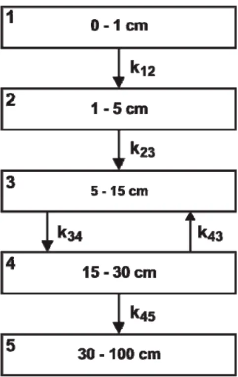 Gambar 5. Model lapisan tanah tak tercampur (undisturbed soil) 