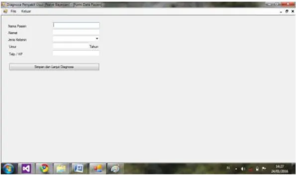 Gambar IV.3. Tampilan Input Data 