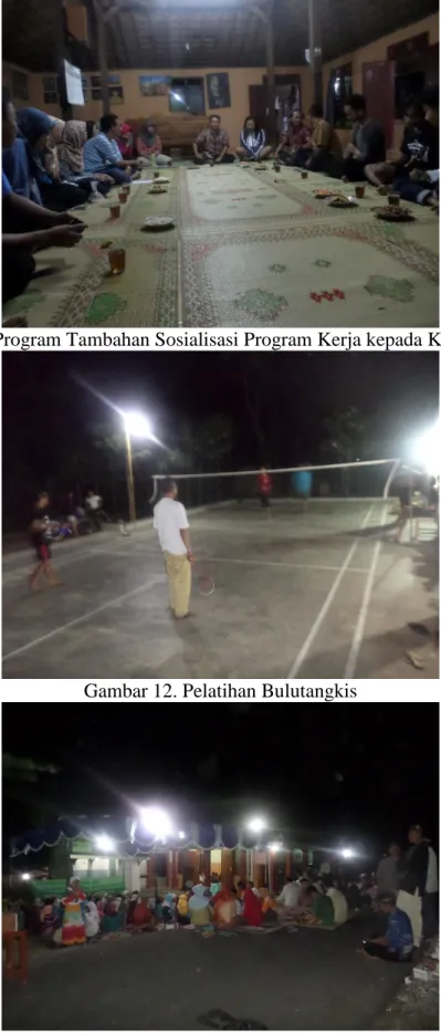 Gambar 11. Program Tambahan Sosialisasi Program Kerja kepada Karang Taruna 