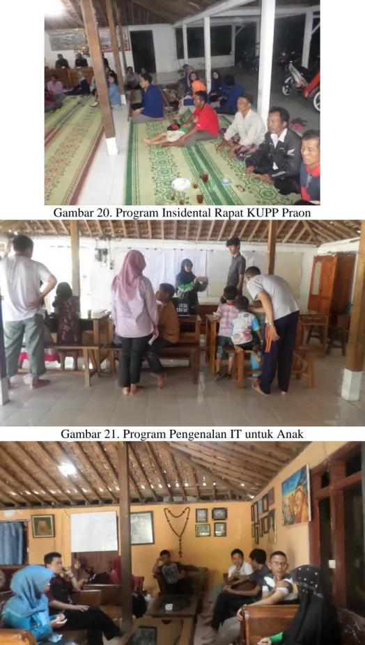 Gambar 20. Program Insidental Rapat KUPP Praon 