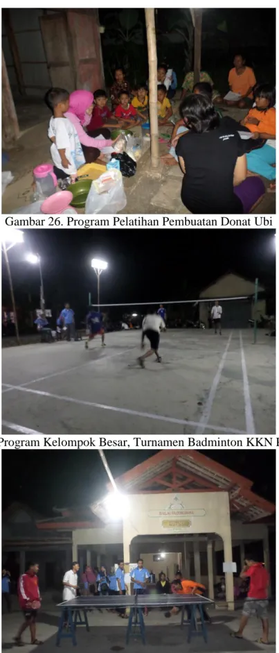 Gambar 26. Program Pelatihan Pembuatan Donat Ubi 