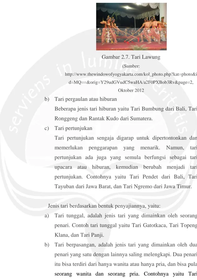 Gambar 2.7. Tari Lawung 