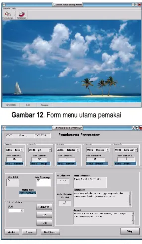 Gambar 11. Form password dan pemakai 