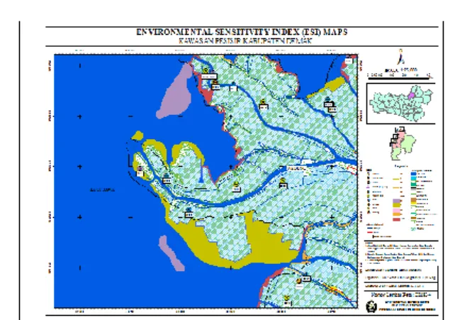 Gambar IV.3 Hasil Pembuat Environmental  Sensitivity Index (ESI) Maps 