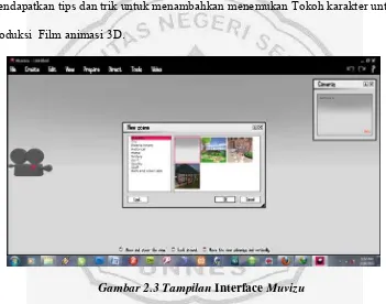 Gambar 2.3 Tampilan Interface Muvizu 