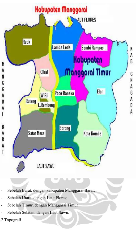 Gambar 4.1. Peta Kabupaten Manggarai 