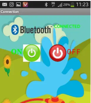 Gambar 7. Tampilan Aplikasi Bluetooth Connected 