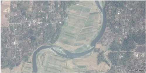 Gambar 6. Point bar pada penggal Sungai Bogowonto bagian hilir 