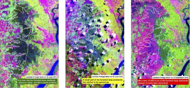 Gambar 1: Analisa citra Landsat 8 dari press release Greenomics 1
